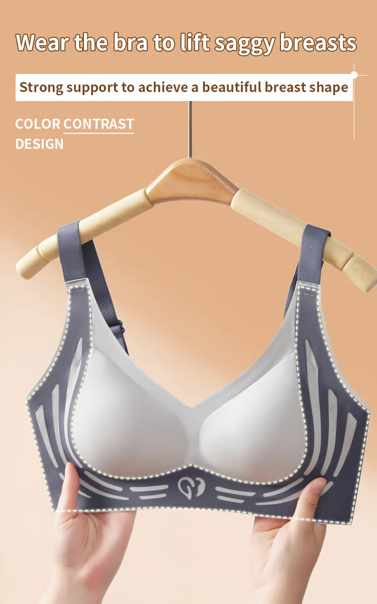 New Wire-Free Skin-Friendly Push-Up Bra (Multicolor)