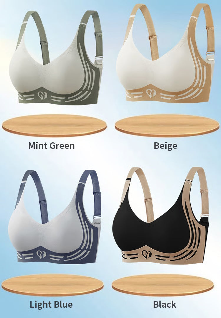 New Wire-Free Skin-Friendly Push-Up Bra (Multicolor)