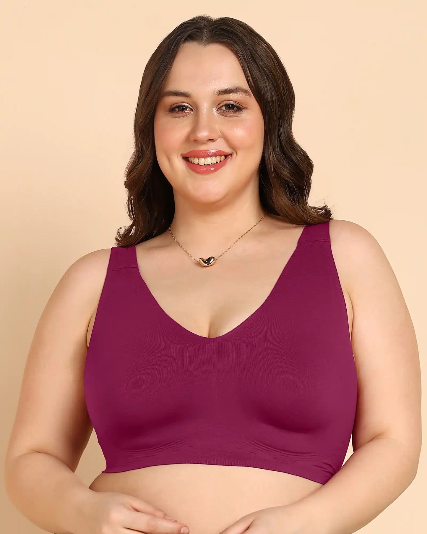 Wire-Free Spandex Invisi-Fit Bra (Multicolor)