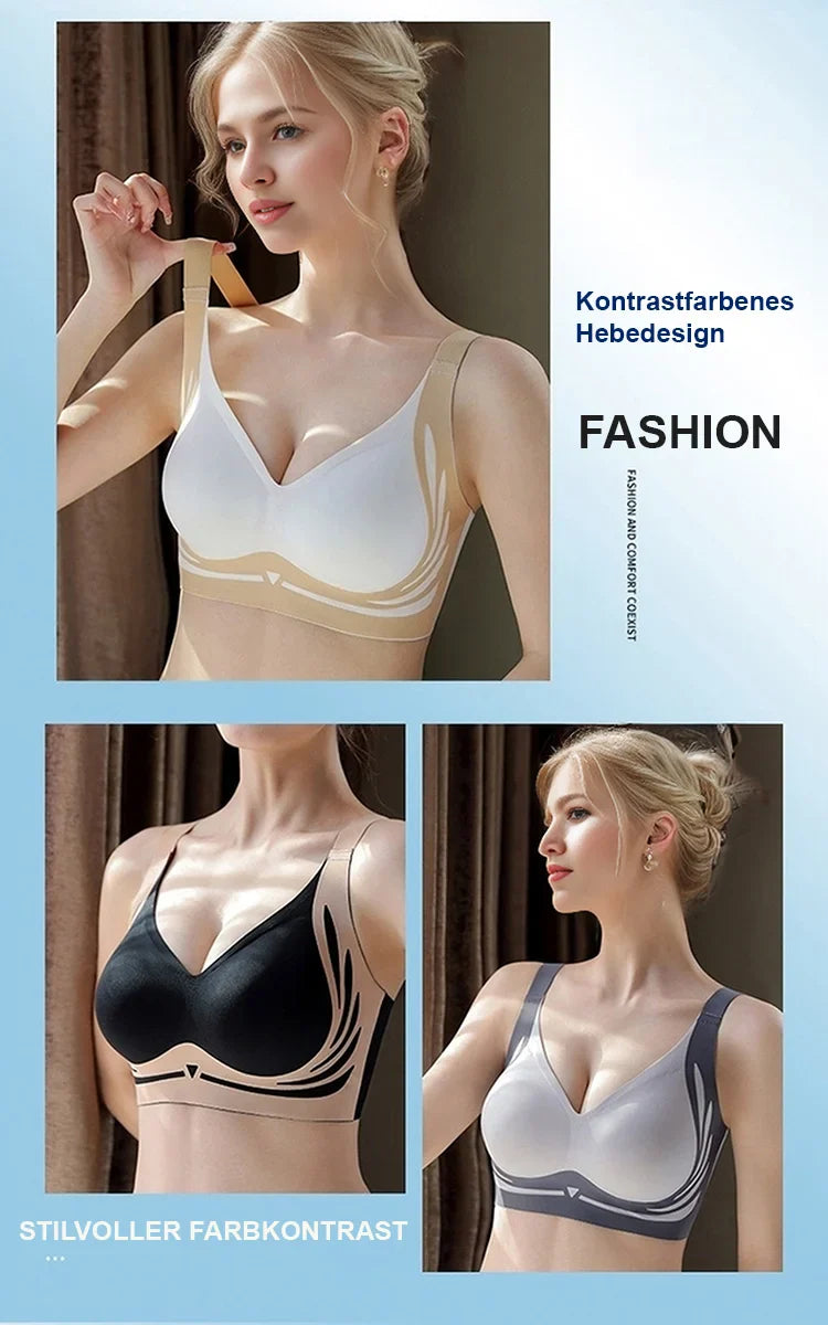Wireless Skin-Friendly Push-Up Bra (Multicolor)