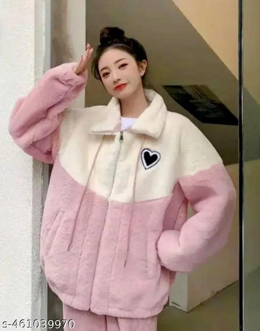 Wool Fur Jacket & Waistcoat For Women