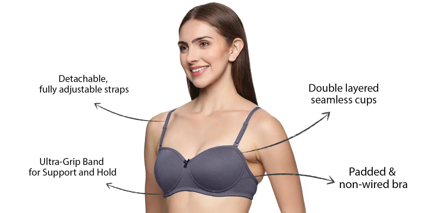 Seamless Wirefree Padded Multicolor Bra | 📢 SALE 60% OFF 🏷️