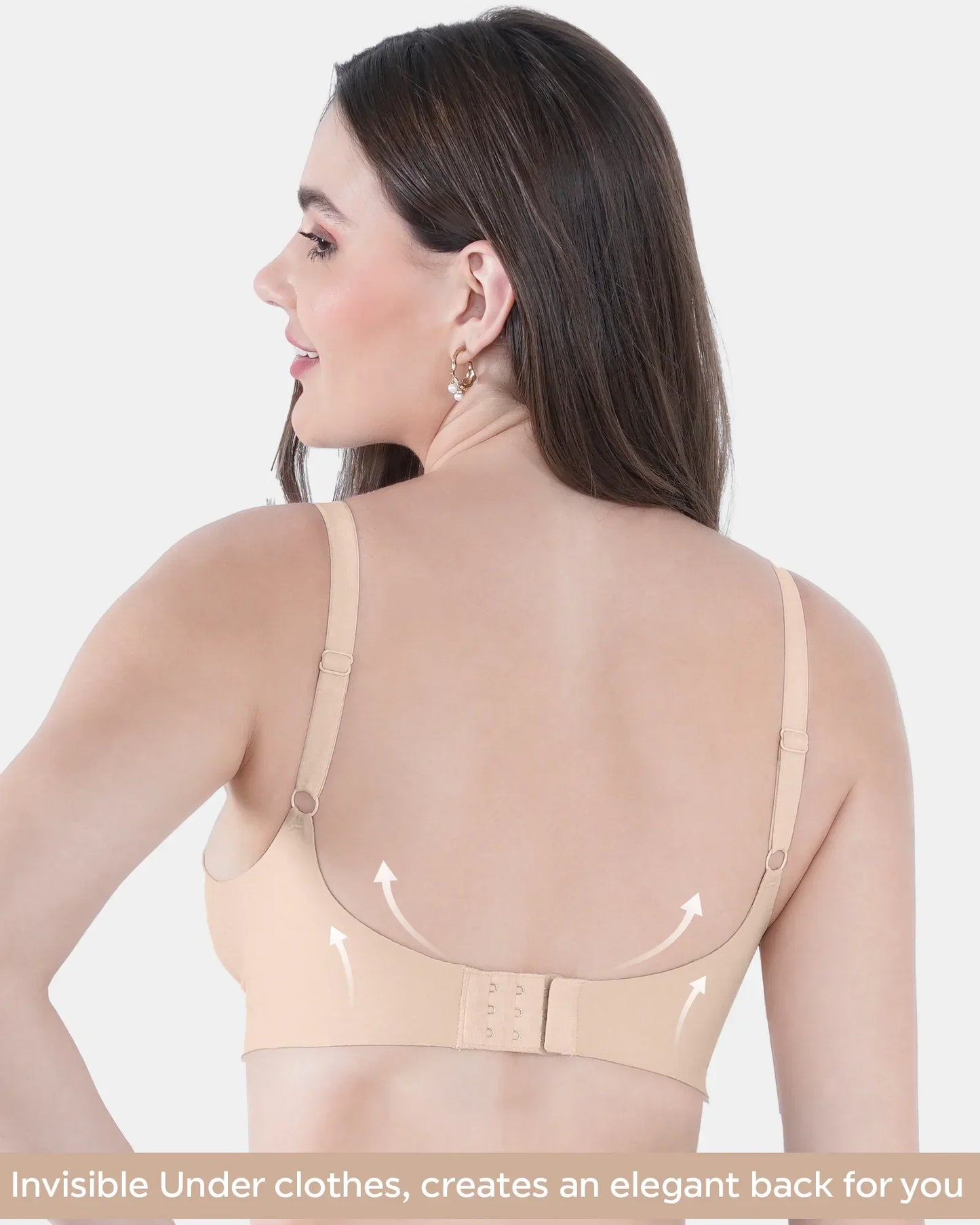 Wire-Free Spandex Invisi-Fit Bra (Multicolor)