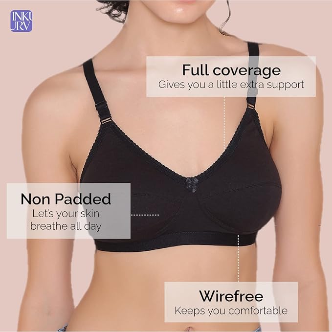 Women Non-Padded Bras – Pack of 3 (Multicolor)