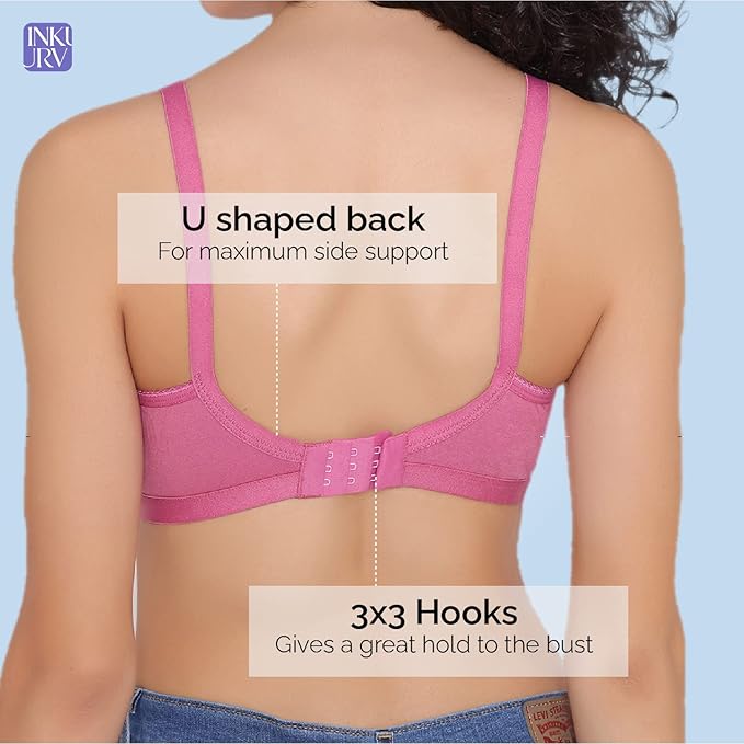 Women Non-Padded Bras – Pack of 3 (Multicolor)