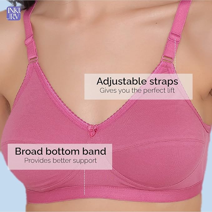 Women Non-Padded Bras – Pack of 3 (Multicolor)