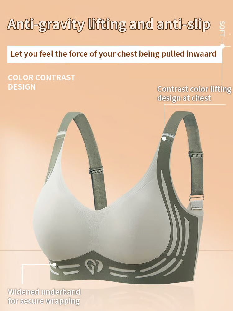 New Wire-Free Skin-Friendly Push-Up Bra (Multicolor)