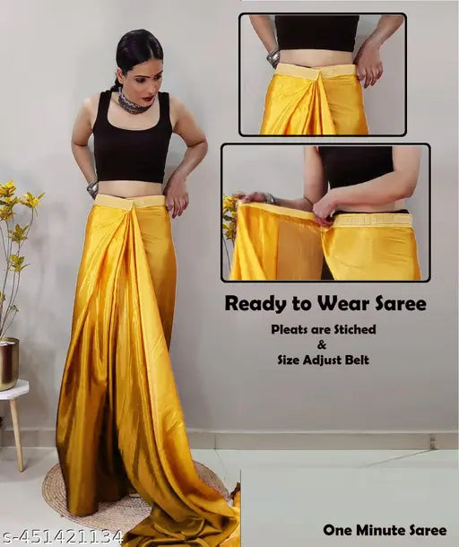 Ready to Wear Chinon Chiffon Silk Saree