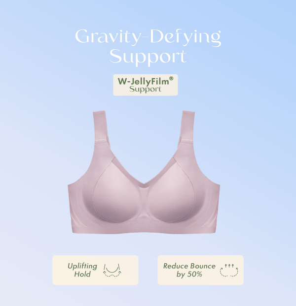 Wire-Free Skin-Friendly Push-Up Bra (Multicolor)
