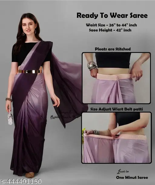 Ready to Wear Chinon Chiffon Silk Saree