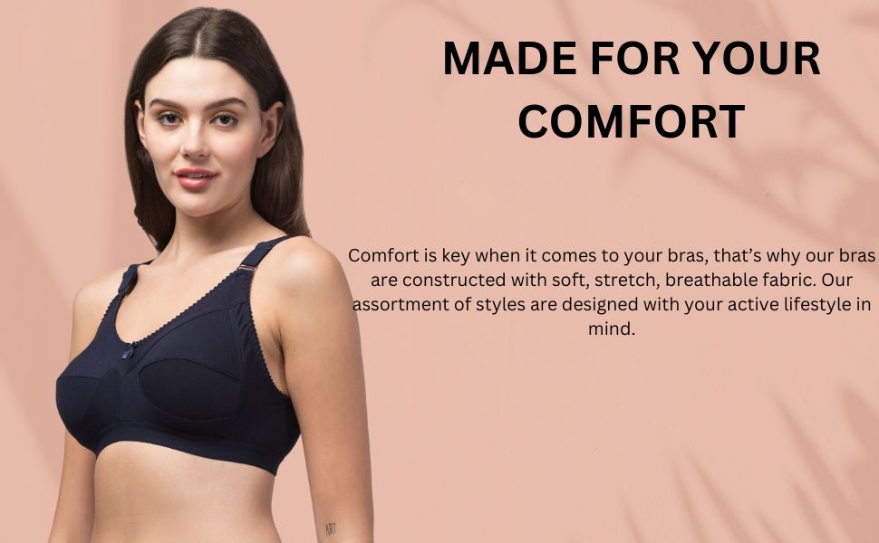 Women Non-Padded Bras – Pack of 3 (Multicolor)