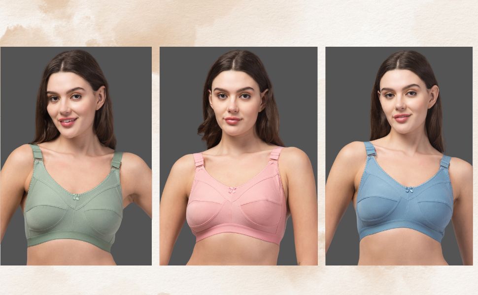 Women Non-Padded Bras – Pack of 3 (Multicolor)