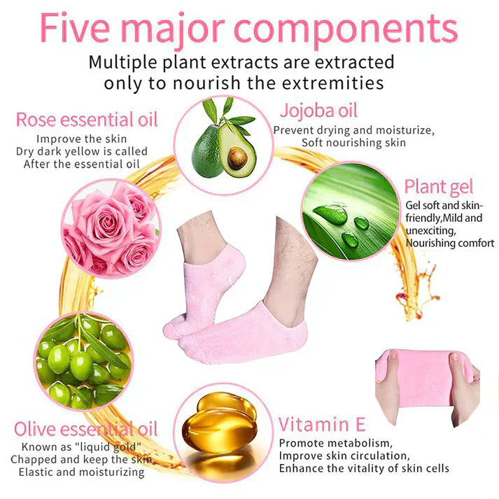 Cozy Foot Spa Silicone Socks – Winter Essential for Men & Women