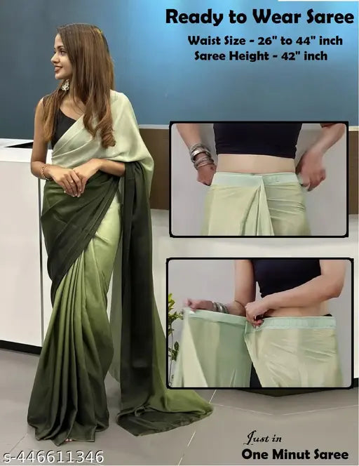 Ready to Wear Chinon Chiffon Silk Saree