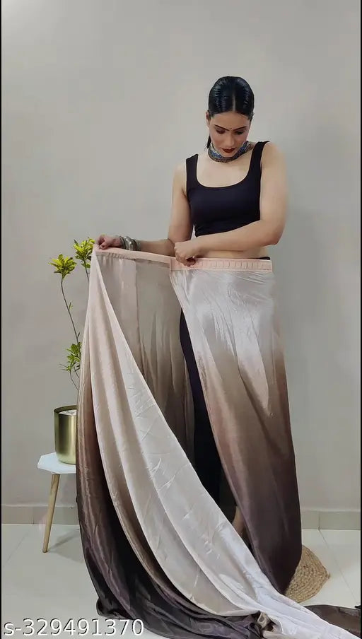 Ready to Wear Chinon Chiffon Silk Saree