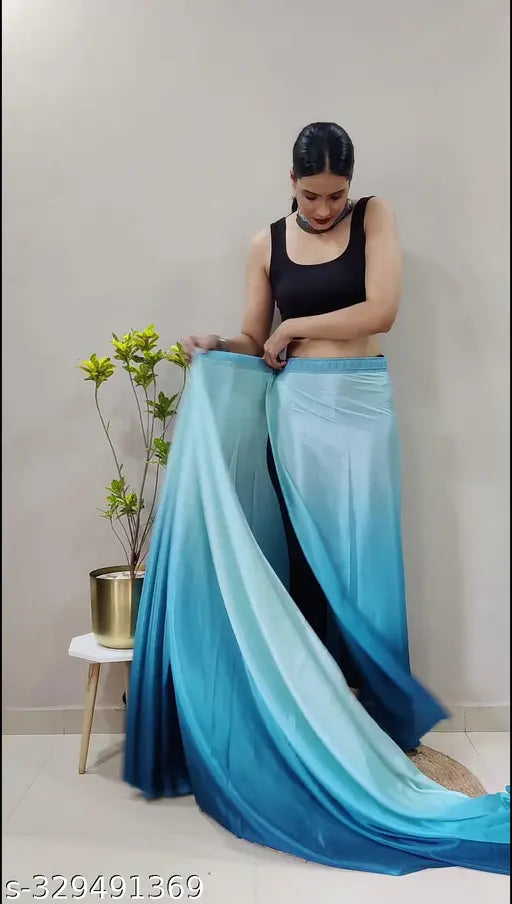 Ready to Wear Chinon Chiffon Silk Saree