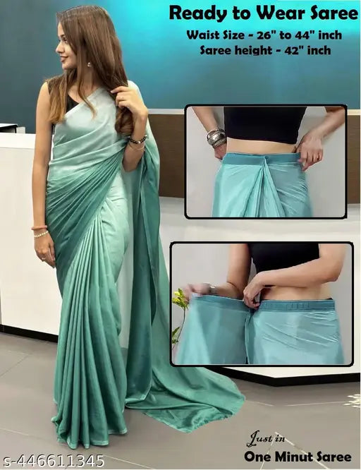 Ready to Wear Chinon Chiffon Silk Saree