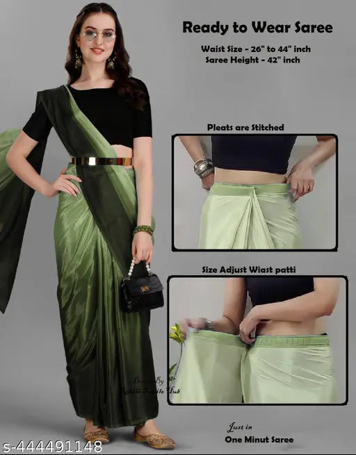 Ready to Wear Chinon Chiffon Silk Saree