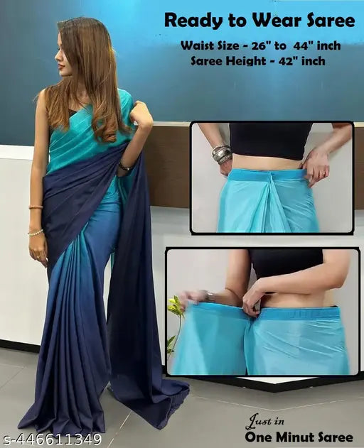 Ready to Wear Chinon Chiffon Silk Saree