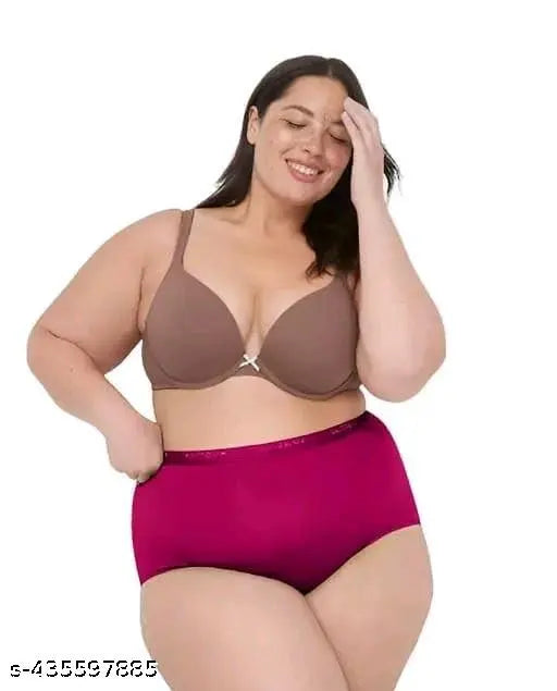 Plus size panties for women in S to 6xl (Pack of 3 in Multicolor)