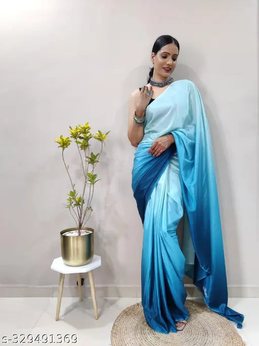 Ready to Wear Chinon Chiffon Silk Saree