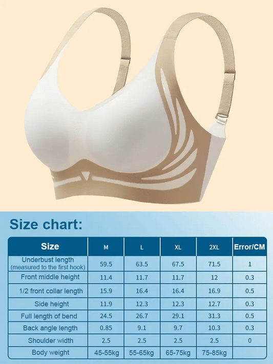 New Wire-Free Skin-Friendly Push-Up Bra (Multicolor)