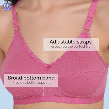 Women Non-Padded Bras – Pack of 3 (Multicolor)