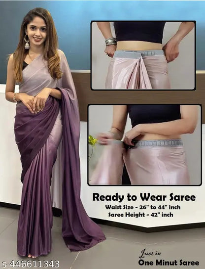 Ready to Wear Chinon Chiffon Silk Saree