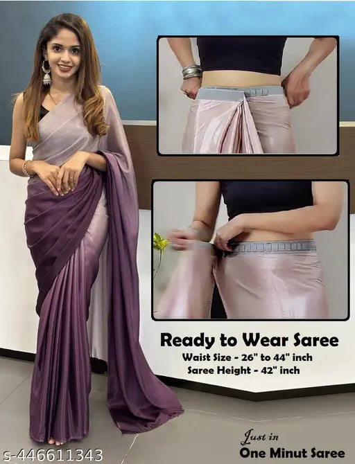 Ready to Wear Chinon Chiffon Silk Saree