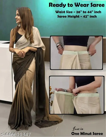 Ready to Wear Chinon Chiffon Silk Saree