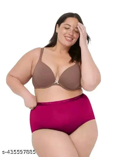 Plus size panties for women in S to 6xl (Pack of 3 in Multicolor)